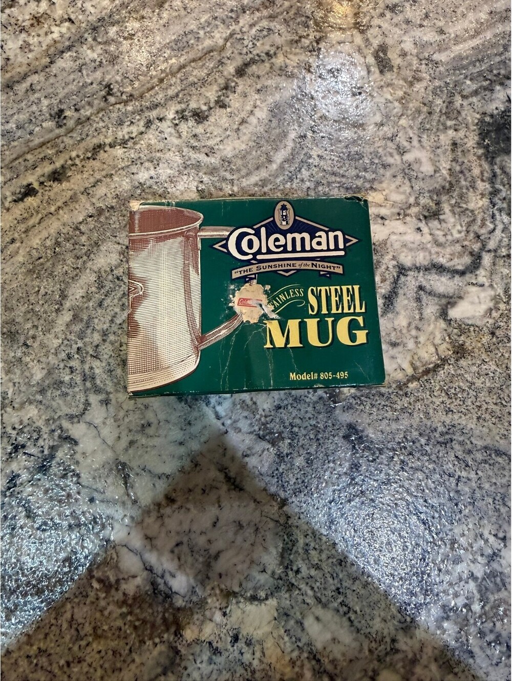 Vintage Coleman Stainless Steel Camping Mug Model 805-495